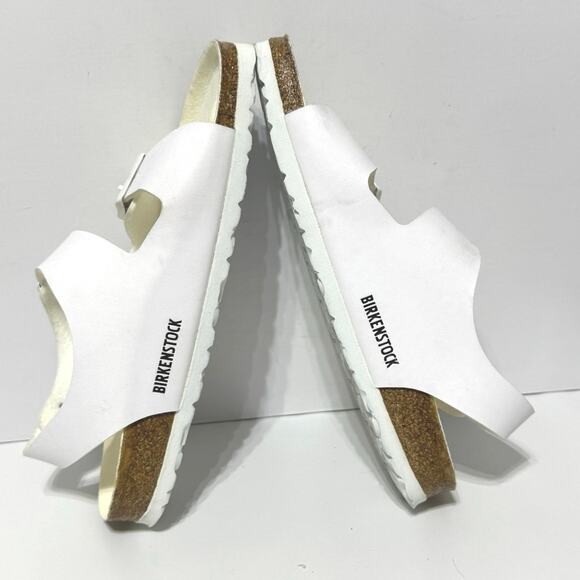 Birkenstock Milano Sandals White Birko-Flor Adjustable Straps Size 40 L 9 M7 - Picture 7 of 11